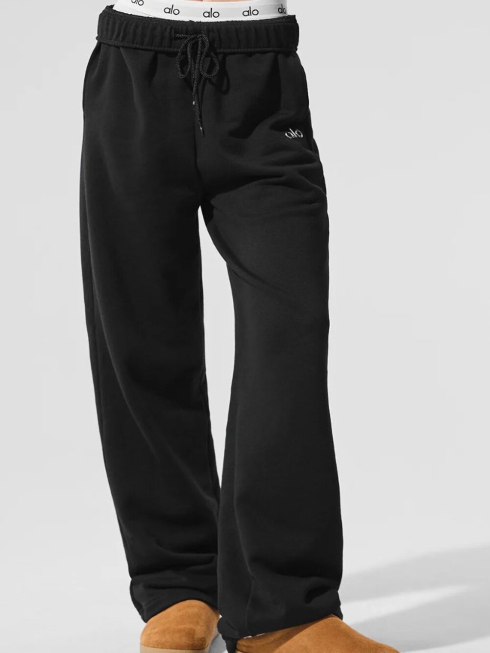 Alo Yoga Black Sweatpants Accolade Straight Leg Size S Unisex U5012RG